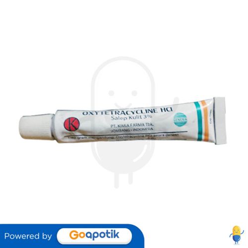 OXYTETRACYCLINE HCL KIMIA FARMA 3% SALEP KULIT 5 GRAM TUBE