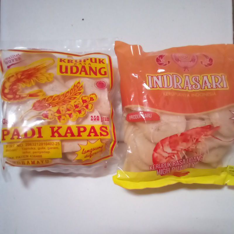 Kerupuk Udang Padi Kapas/ Indrasari/ 250gr ASLI INDRAMAYU Padikapas