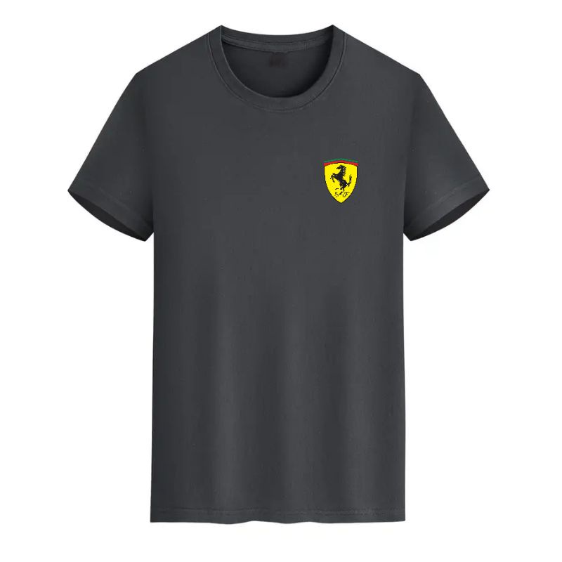 Baju Kaos Pria Ferrari Dtf Pakaian Atasan Lelaki Baju Oblong Cowok Lengan Pendek Cod