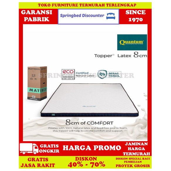 Quantum Mattress Topper Matras Protector greentea latex DNA 8 100x200