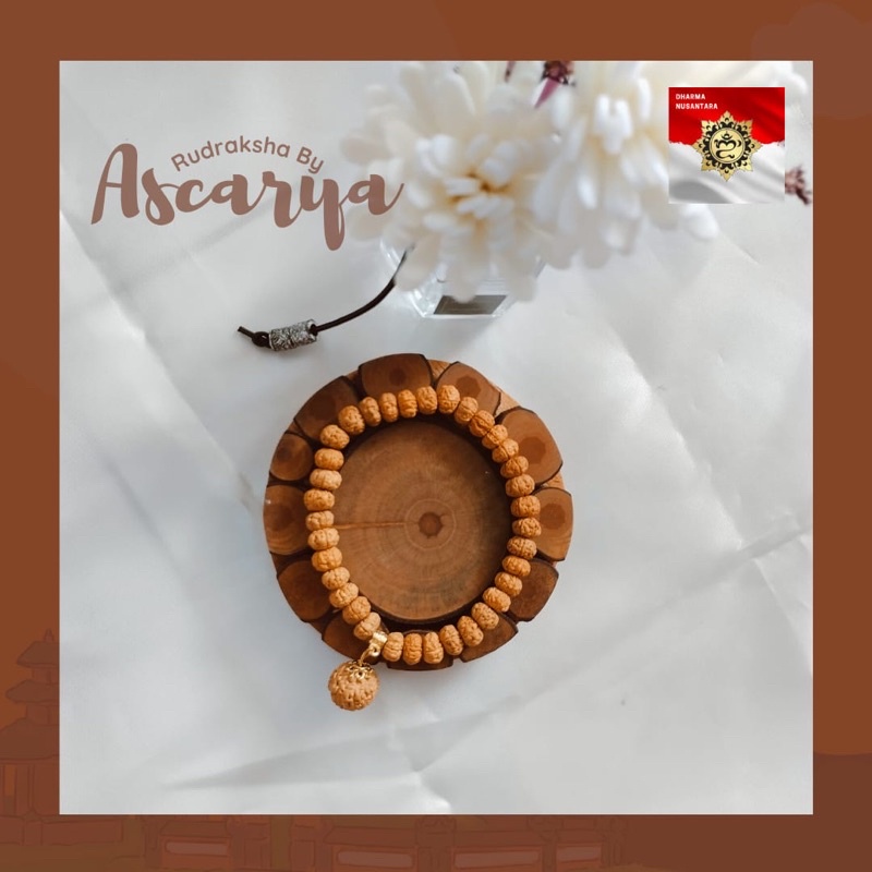 Gelang Rudraksa Mukhi 8 Ganesha Sudah Di pasupati Pandita