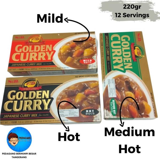 

S&B Golden Curry Mild Hot Medium Hot 220gr / Kari Jepang Import 220 gr