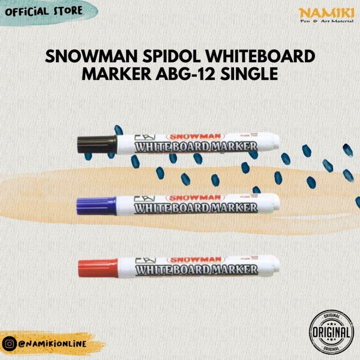 

Snowman Spidol Whiteboard Marker ABG-12 single