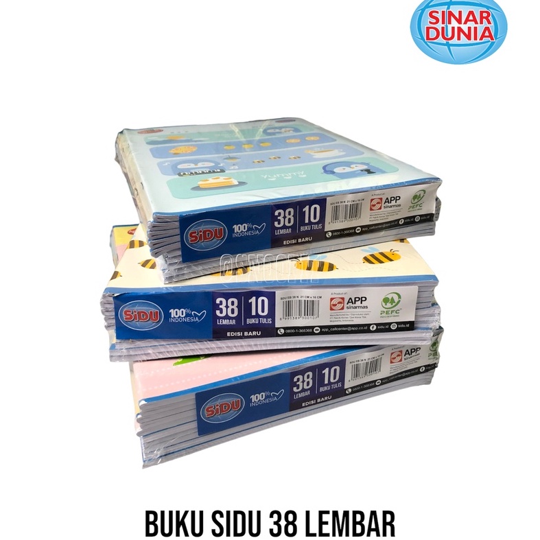 

Terlaris PROMO MURAH GROSIR Buku Tulis Sinar Dunia / SIDU & KIKY 38 Lembar - Perpack