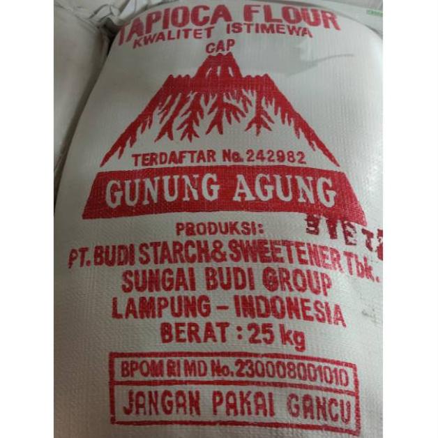

Tepung Tapioka / Sagu Cap Gunung Agung Sungai Budi 25kg Bal READY Best Seller
