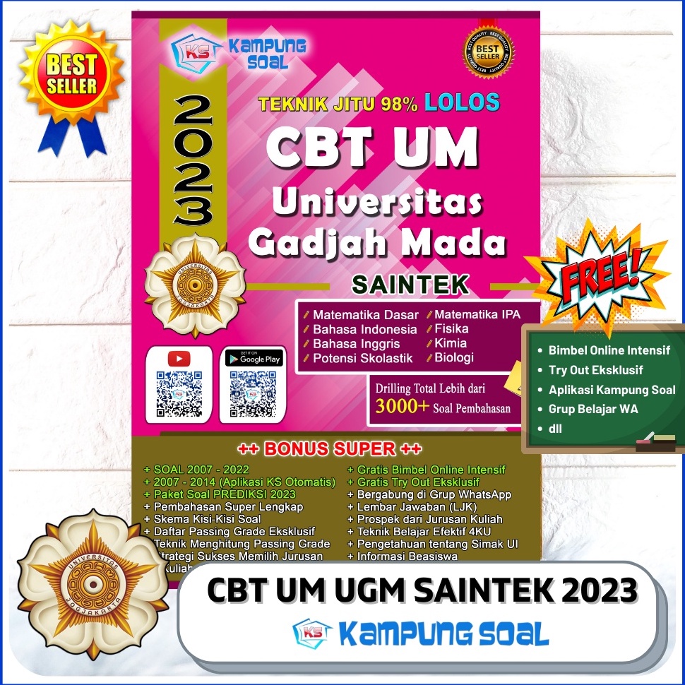 MURAH New CBT / UTUL UM UGM SAINTEK 2023 by Kampung Soal