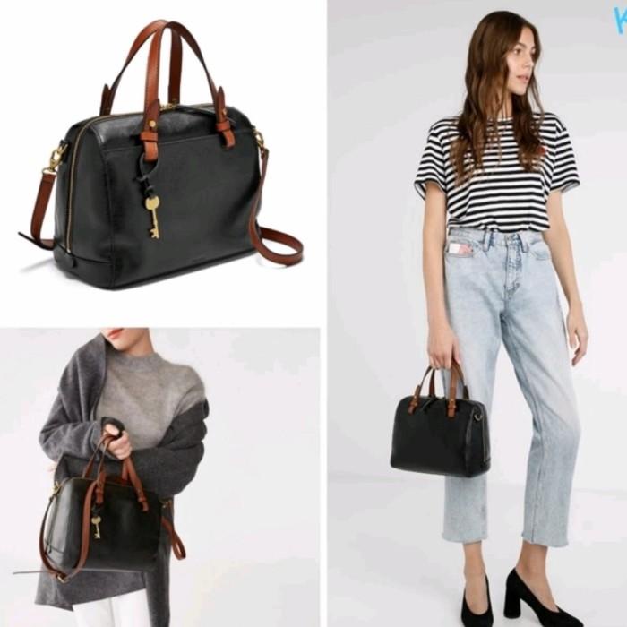 Tas Fossil Wanita Rachel Satchel Black