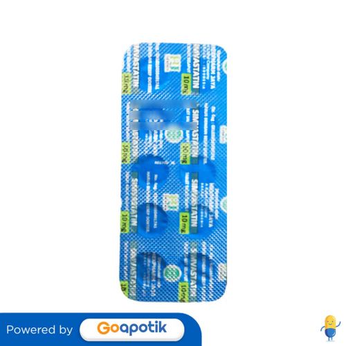 SIMVASTATIN HEXPHARM 10 MG STRIP 10 TABLET