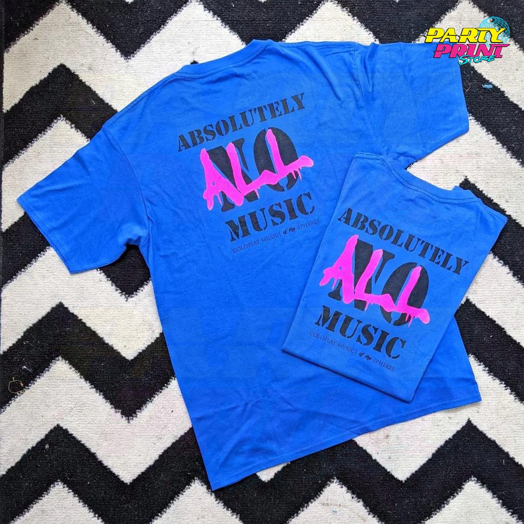 Partyprintstore Kaos Pria Band Coldplay Cold Play Absolutely II #10