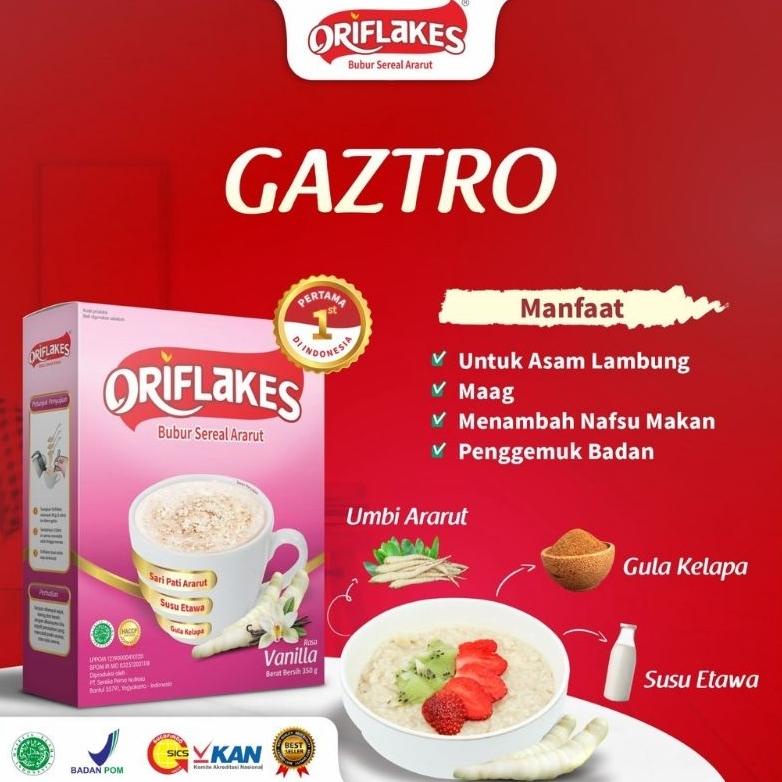 

ORIFLAKES GAZTRO SEREAL UMBI GARUT SOLUSI MAAG DAN ASAM LAMBUNG Best Seller