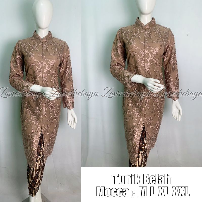 Tunik Tile / Tunik Belah Brukat / Tunik Modern