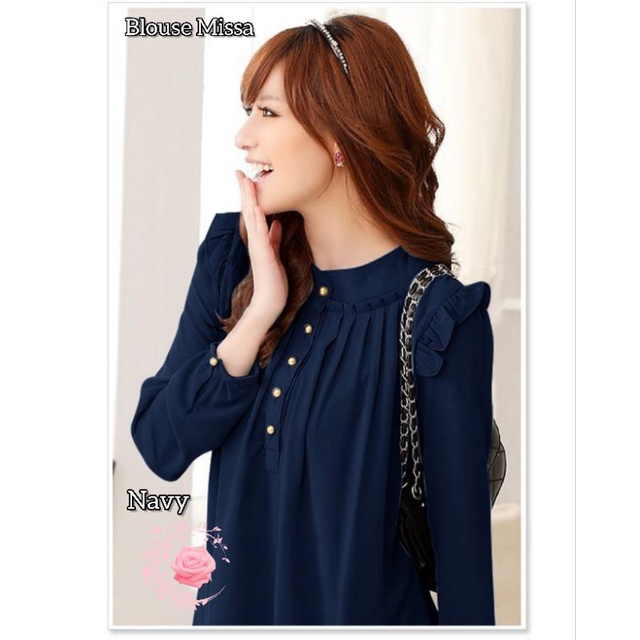 BLOUSE MISSA FASHION WANITA /ATASAN PAKAIAN PESTA TERBARU/BAJU FORMAL KASUAL