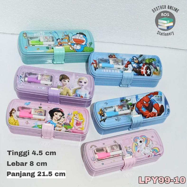

Terjangkau BOS Kotak Pensil Kaleng Set+WB 3 susun/Tempat Pensil/Tin Pencil Case