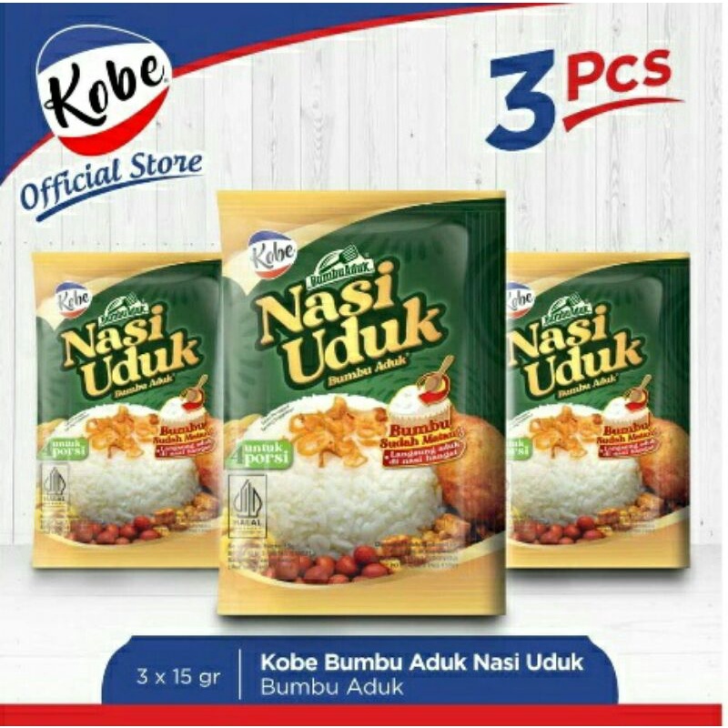 

Kobe Bumbu Aduk Nasi Uduk 3X15G