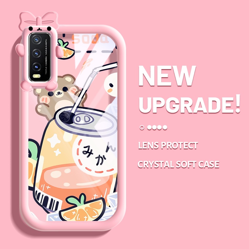 Casing Ponsel untuk VIVO Y20 Y20i Y20s Y12s Y20 2021 Y11s Y12A Y20T Y20S M Y20S D Case kartun Soda b