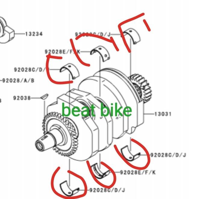 Metal Duduk Crank Kruk As Ninja 250 Karbu