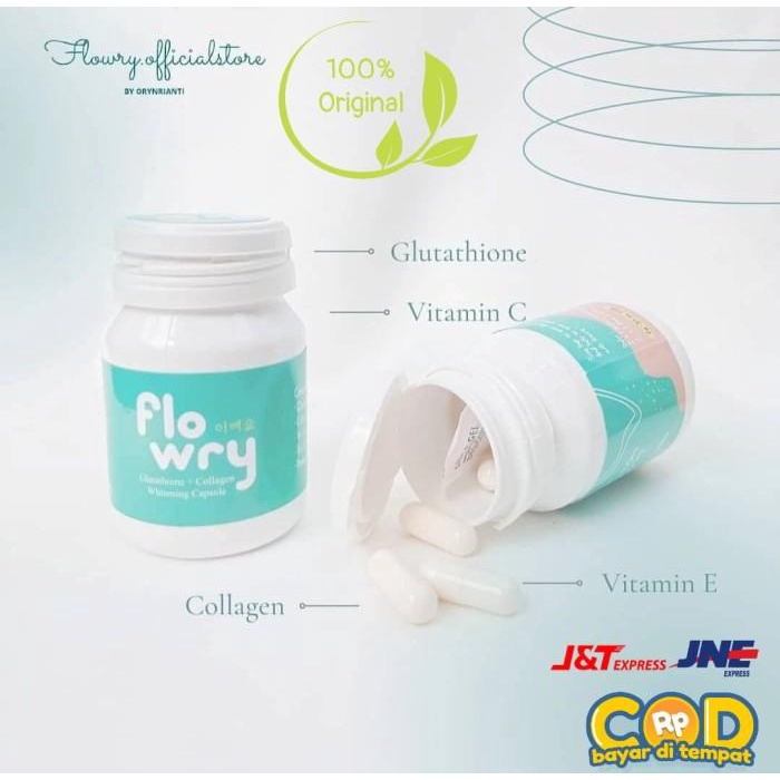 Flowry Whitening Capsule / Suplemen Pemutih Badan