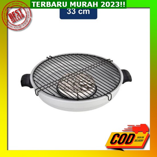 Grillpan Grill Pan Roti Sosis Sate Ikan Alat Panggang Serbaguna Alat Pemanggang Daging Qurban Terbar