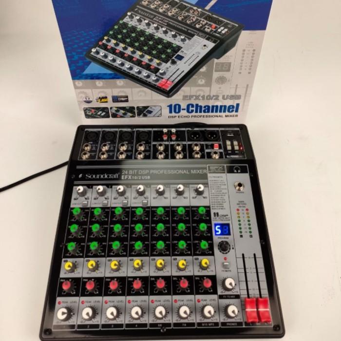 Terlaris Mixer Audio Soundcraft Efx10/2 Usb Efx 10/2 Usb 10Ch Usb Bluetooth