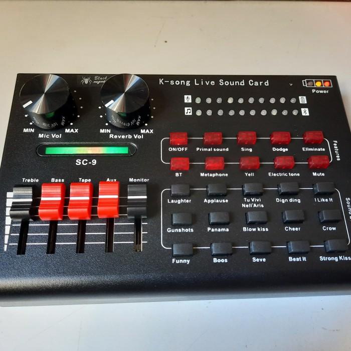 Soundcard Live Sound Card V9 Black Spider Multifungsional