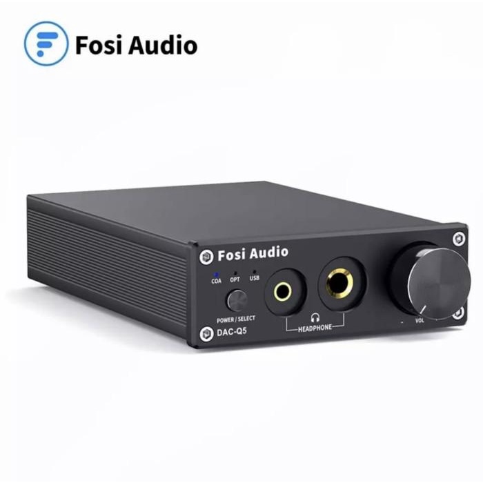 Soundcard Fosi Audio Q5 Usb-Dac & Headphone Amplifier Audio Converter 24B-192Khz