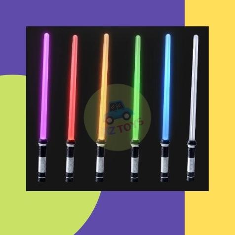 Mainan Anak Gratis Baterai Lightsaber Pedang Lampu Pedang Starwars