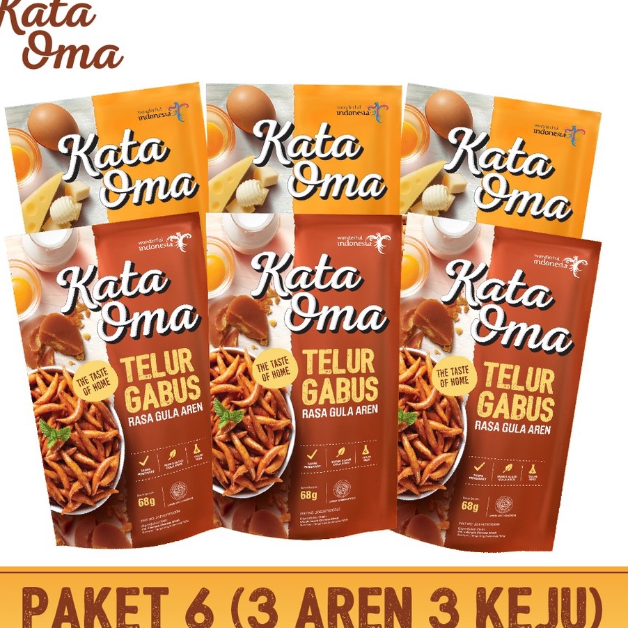 

Discount | HJ6 | Kata Oma Telur Gabus Paket Isi 6