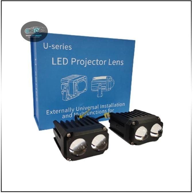 Lampu Projie Led Lampu Tembak Dual Mini Projie U Series Dua Warna