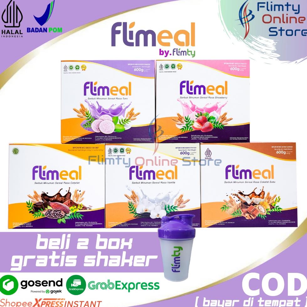

1 Box Flimeal Meal Replacement Minuman Sereal by Flimty isi 12 sachet - Pengganti Sarapan/Makan Best Seller