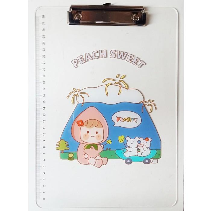 

Terlaris Little Honey Peach Document Clipboard A4 / Papan Dada Unik Lucu Murah