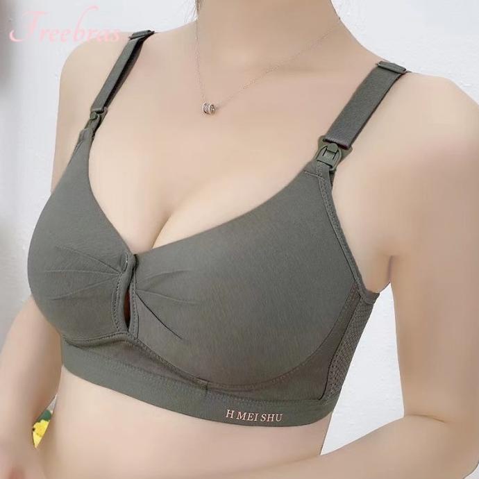 Bra Menyusui Tanpa Kawat Kancing Depan Tanpa Kawat Nursing Bh