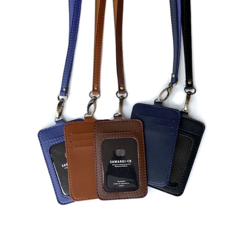 

MT73 ID Card Holder Name Tag Kulit | Anees by Sawargico Ready ▽▔