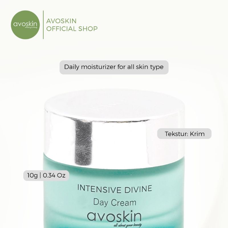 AVOSKIN Intensive Divine Day Cream - Creme Hydratante | For All Skin Type - 10 g