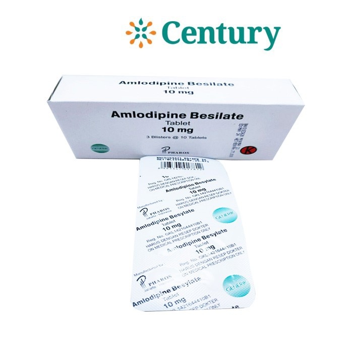 AMLODIPINE 10 MG OGB 1 BLISTER 10 TABLET/HIPERTENSI/DARAH TINGGI