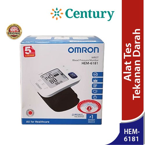 Omron Wrist Blood Pressure Monitor HEM-6181 / Hipertensi / Alat Tensi Pengukur Tekanan Darah Tinggi