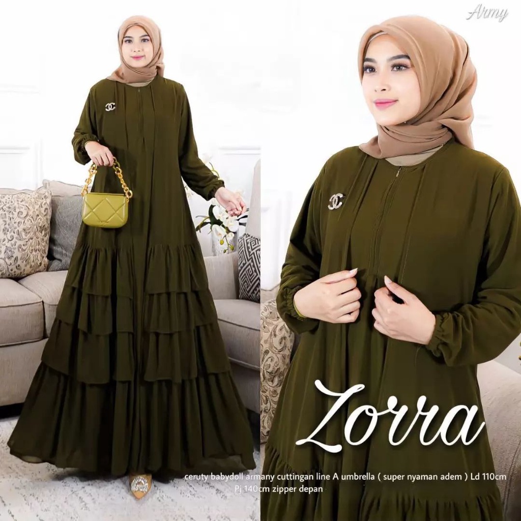 Baju Gamis Kondangan Kekinian 2023 Maxy Baju Muslim Perempuan Fashion Muslim Wanita Gaun Panjang Mewah Ceruty Babydoll Full Furing Busui Wudhu Friendy