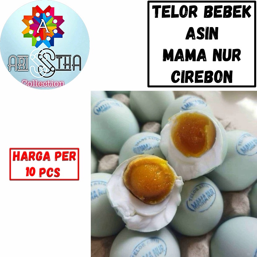 

Telur Bebek Asin Matang Mama Nur Cirebon Isi 10 Pcs