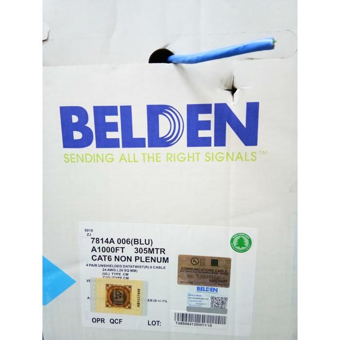 Kabel Belden Cat6 7814A 006 Cable Belden Cat 6 Biru Kabel UTP Cat6