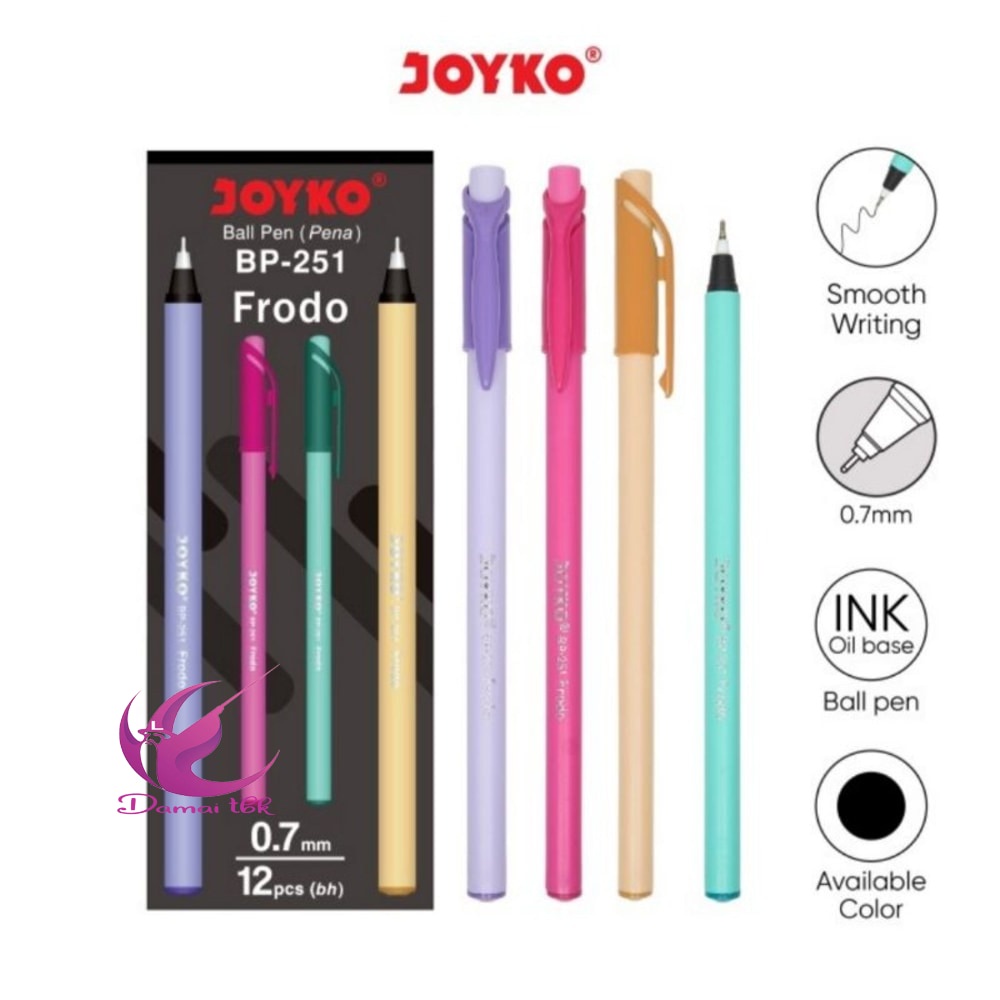 

Pulpen Pena Ball Pen Joyko BP-251 Frodo (1 pack/12 pcs)