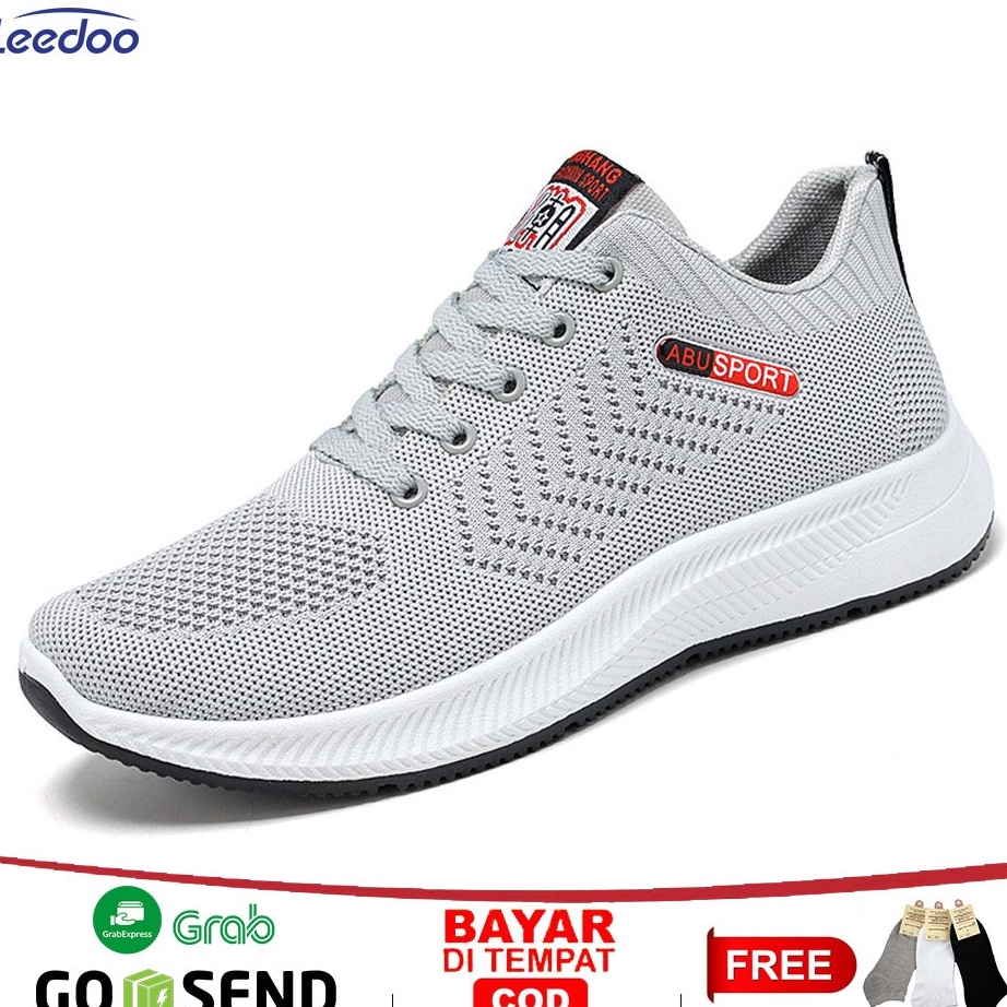 TERBAIK Leedoo Sepatu Tali Pria Formal Import Sport Running Shoes Sepatu Sneaker Pria Casual MR139