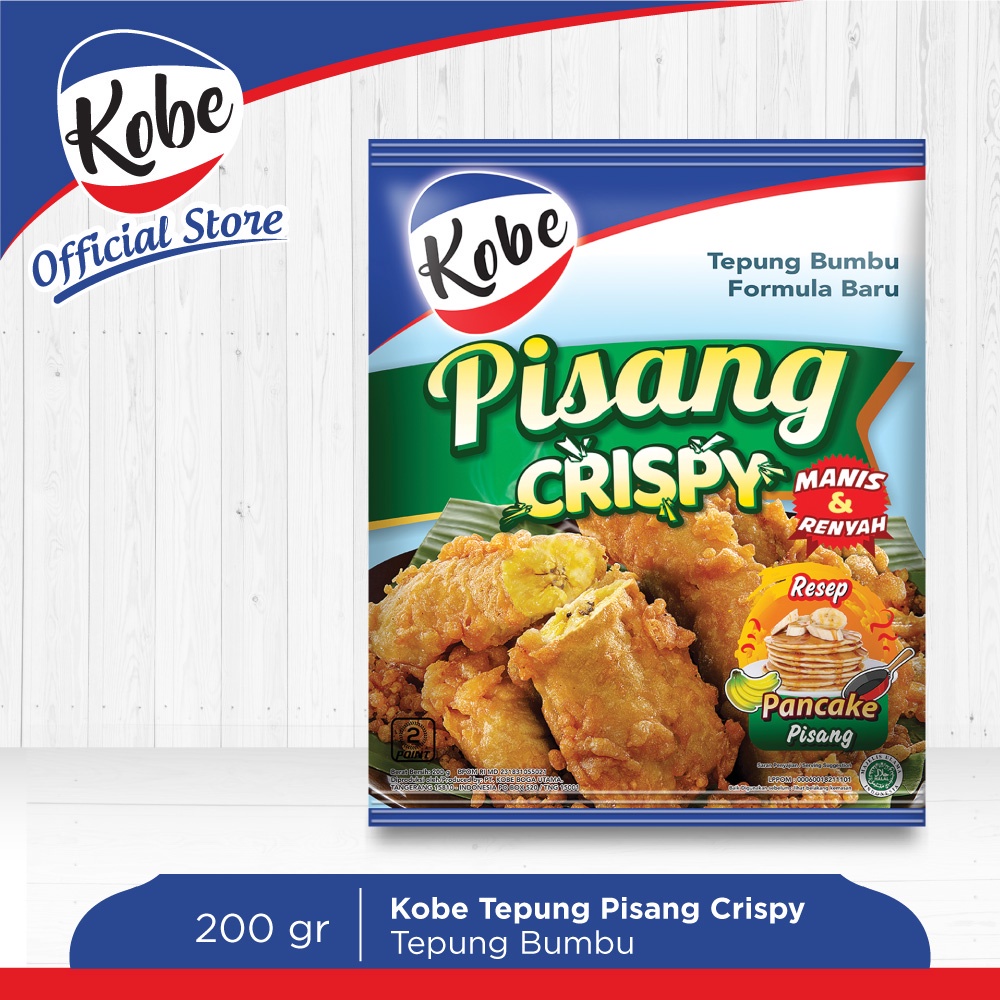 

Tepung Bumbu Pisang Goreng Crispy Kobe Masak Enak 200 gr Murah