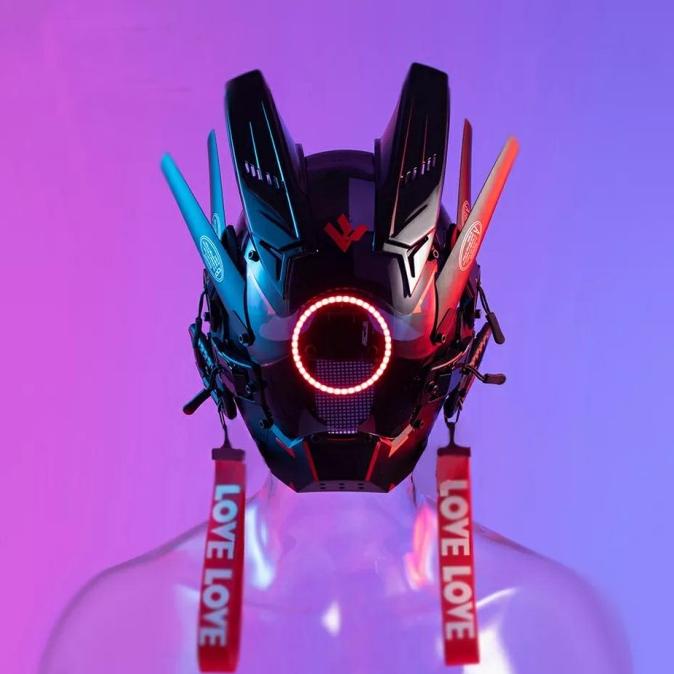 Mask Helmet DIY Cyberpunk Cosplay Face Mask