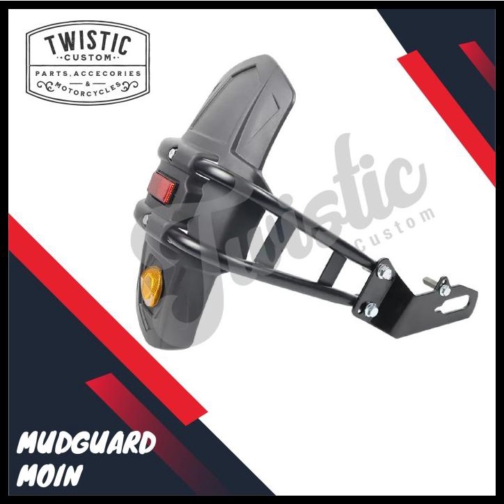 Spakbor Mudguard Moin Belakang Motor Custom Universal