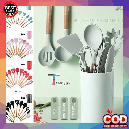 Stein Steincookware Pico Spatula Silicon Sutil Alat Masak Sehat Tahan Panas Silicone Kitchen Tools S