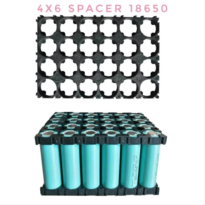 Tempat Baterai 18650 4x6 Holder Spacer Bracket Case Box DIY 6x4
