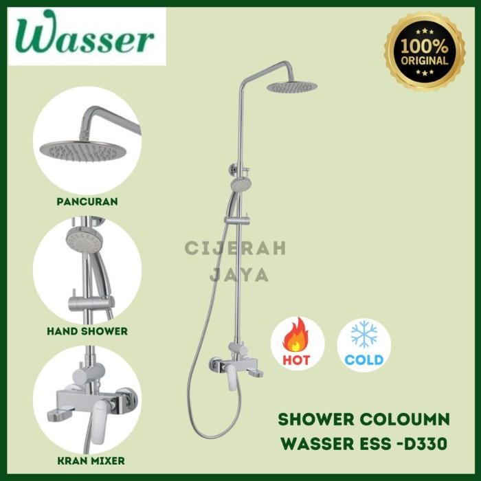 Best Seller Wasser Shower Tiang Set Stainless Ess-D330 Panas Dingin