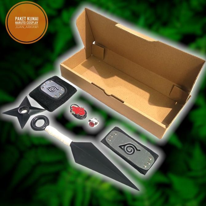 Paket Mainan Kunai Cosplay Ninja Naruto
