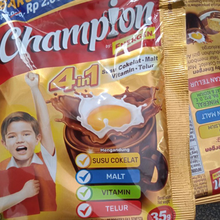 

♠ Energen Champion || susu Coklat champion by ENERGEN ( 1 renceng )