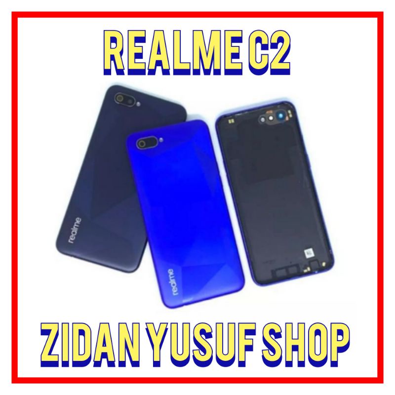 BACKDOOR BACK COVER KESING CASING HOUSING REALME C2 TUTUP BELAKANG ORIGINAL