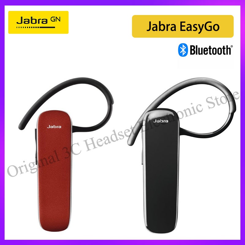 Jabra EasyGo Earphone In EasyGo, Headphone Bluetooth Nirkabel Headset Olahraga Gaming Earbud Bebas G